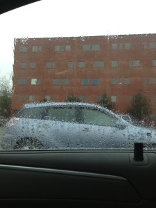 Sorry for the lame building photo -- it was raining buckets almost all day!